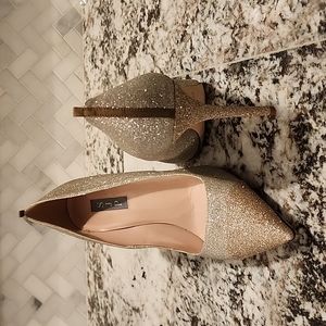 SJP champagne and pink glitter heels size 41 1/2
